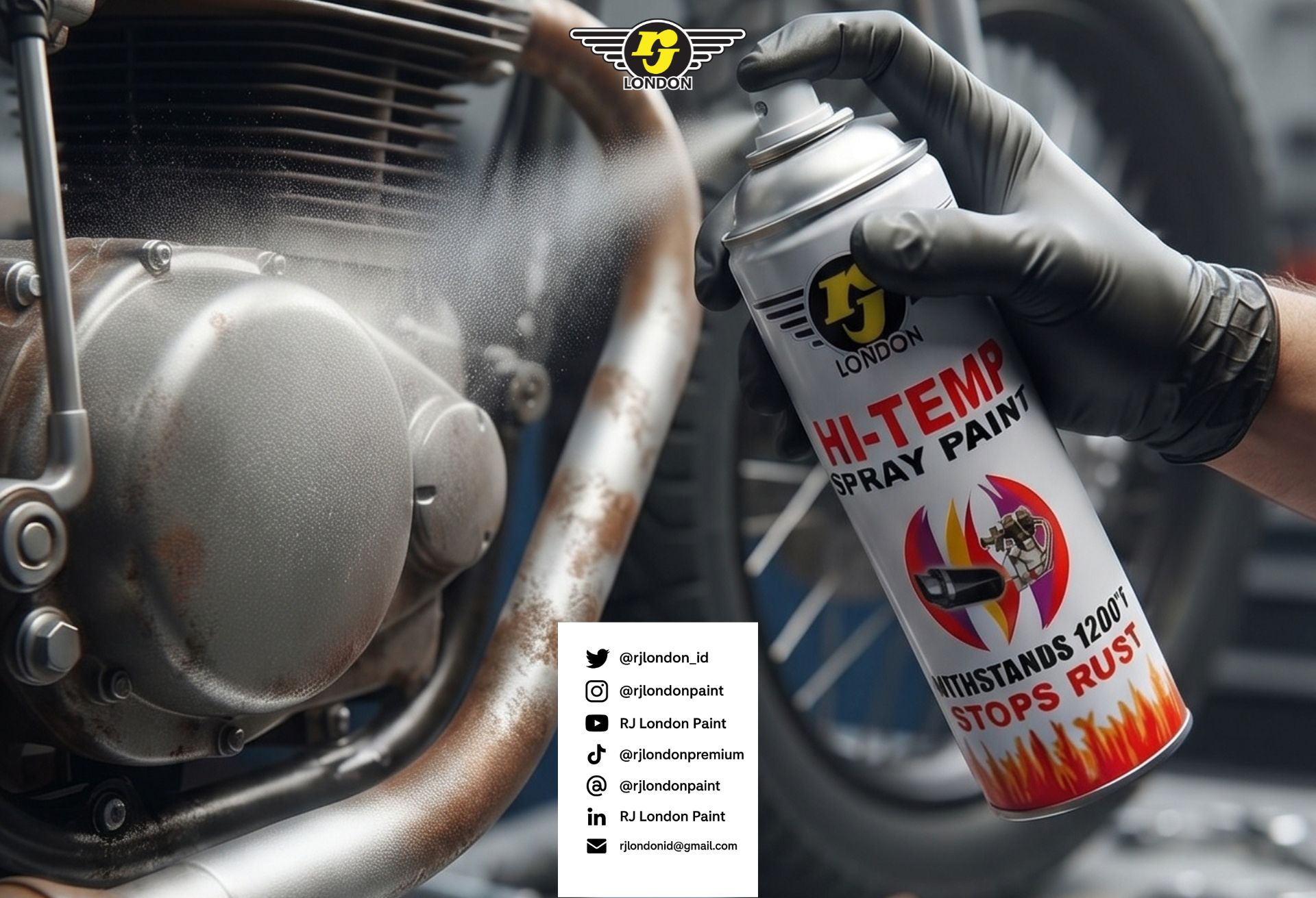 Solusi Cat Semprot untuk Knalpot Motor Berkarat agar Kembali Tampak Menarik